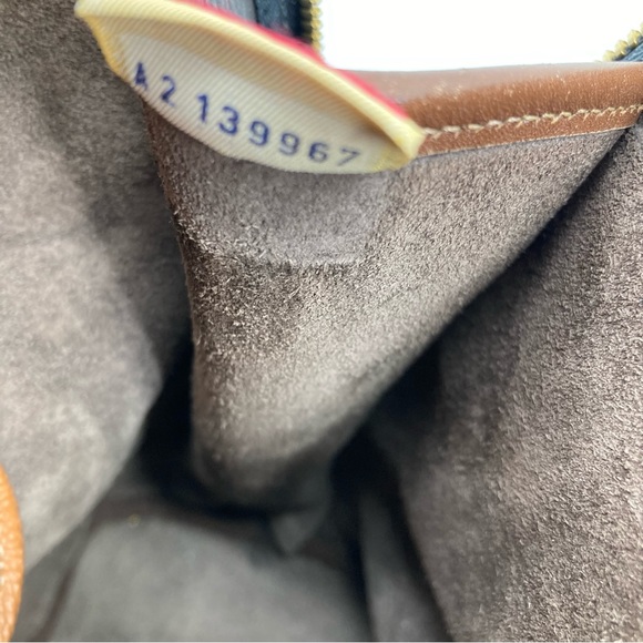 Vintage Dooney & Bourke Large Domed Satchel Double Zip - Picture 11 of 14